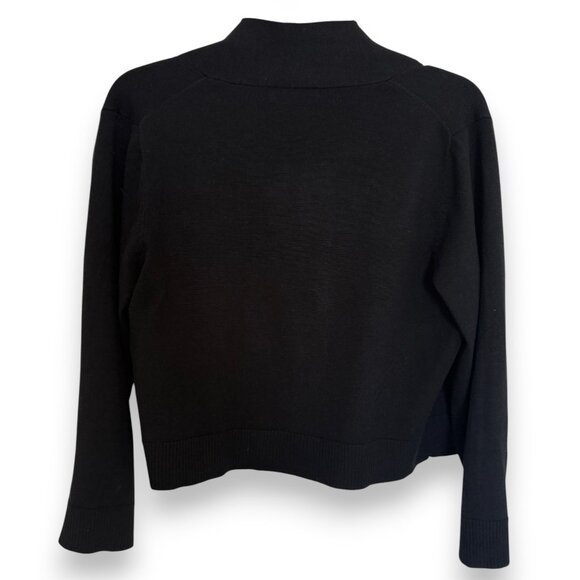 Calvin Klein Black Open Front 3/4 Sleeve Shrug - Picture 5 of 7